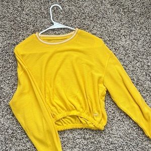 Yellow hollister crop top